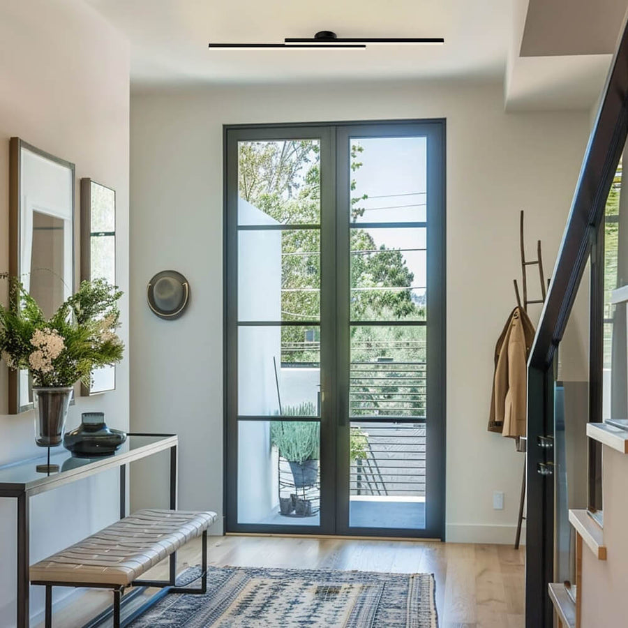 Luz de Techo Alargada de Aluminio con Diodos Emisores de Luz