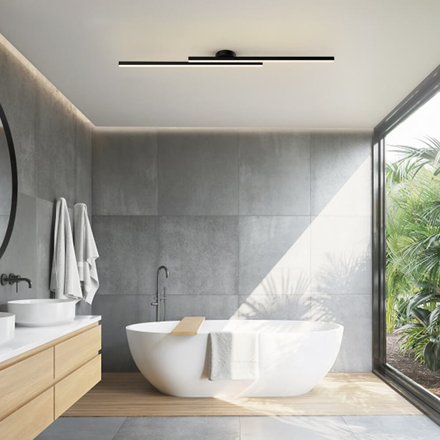 Luz de Techo Alargada de Aluminio con Diodos Emisores de Luz