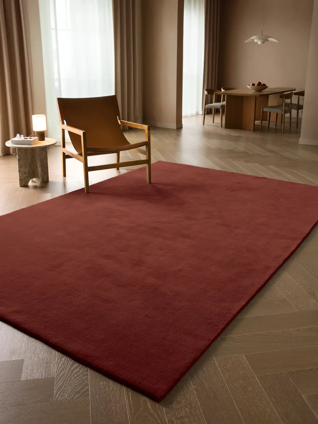 Alfombra de lana tejida a mano premium