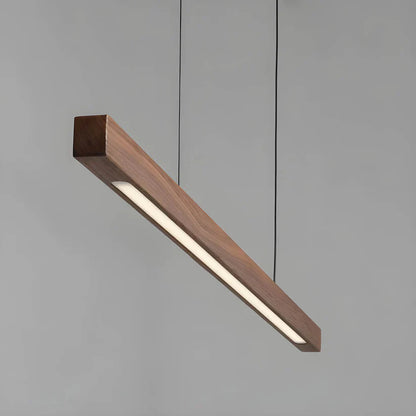 Lámpara colgante moderna de madera escandinava