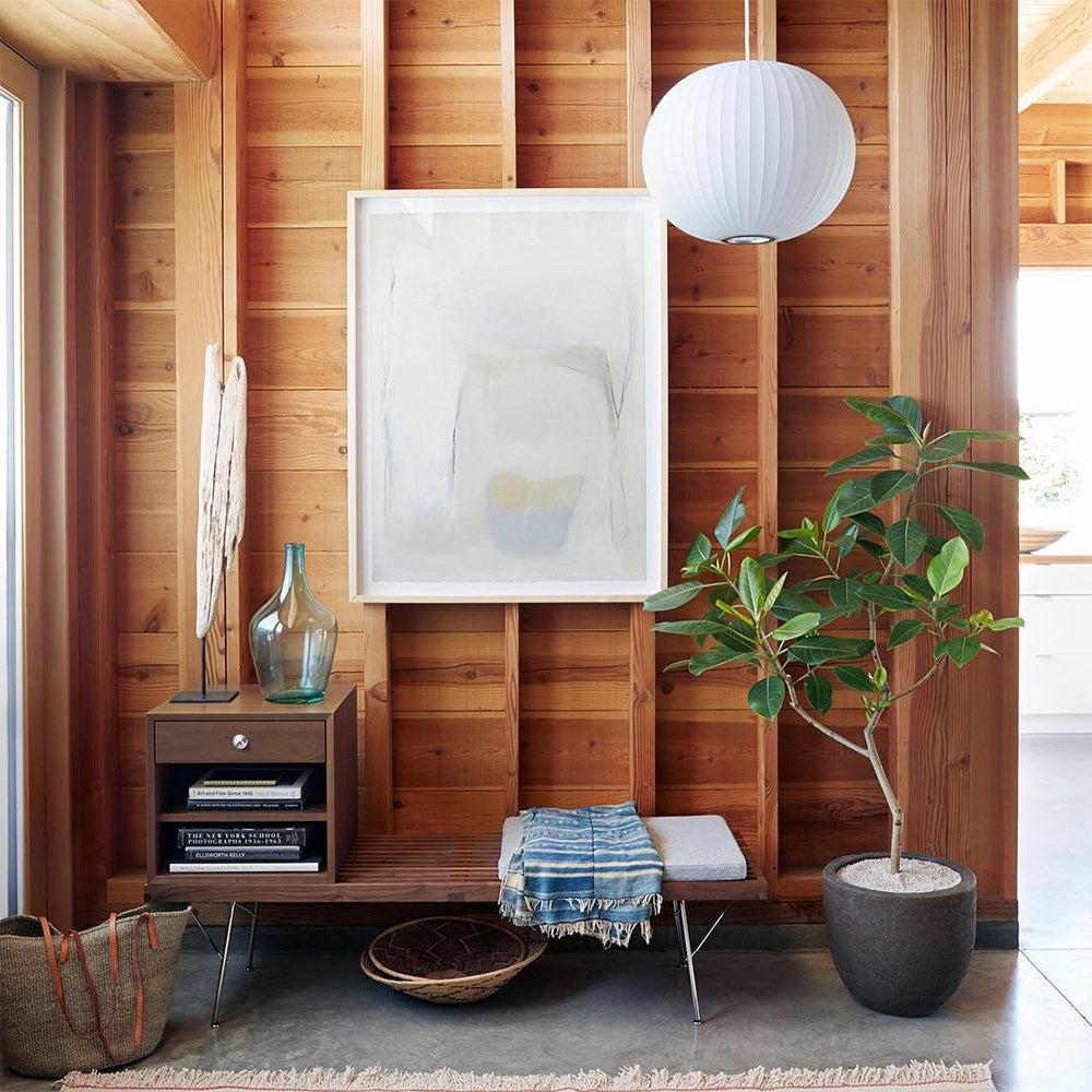 Lámpara colgante de linterna blanca