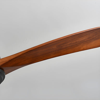 Ventilador de techo moderno de madera con luz LED