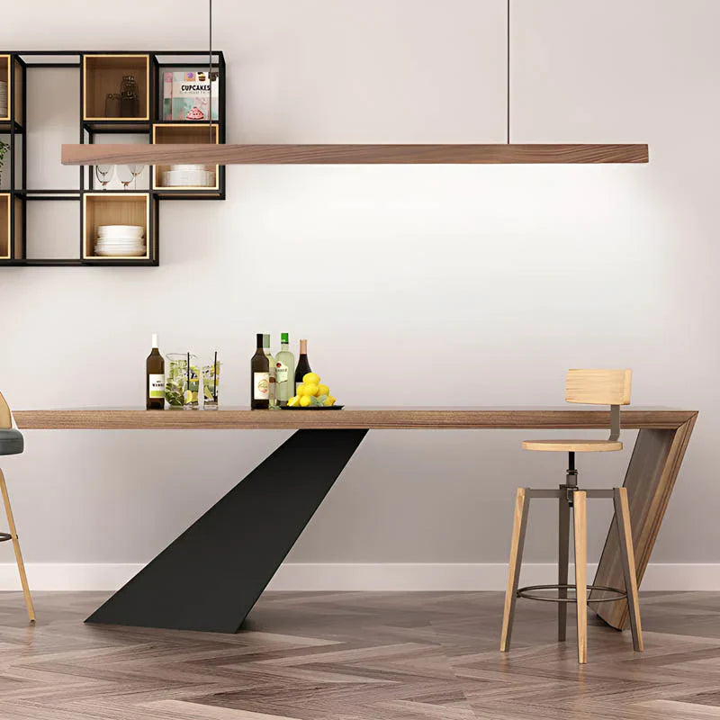 Lámpara colgante moderna de madera escandinava
