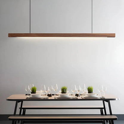 Lámpara colgante moderna de madera escandinava