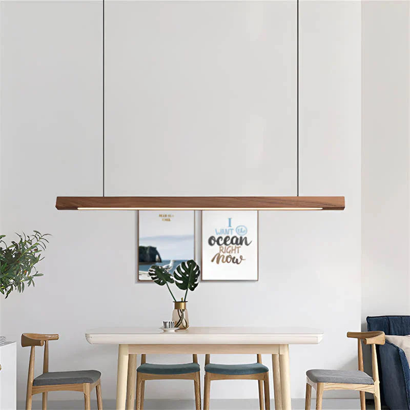 Lámpara colgante moderna de madera escandinava