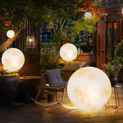 Luz solar de jardín diseño luna
