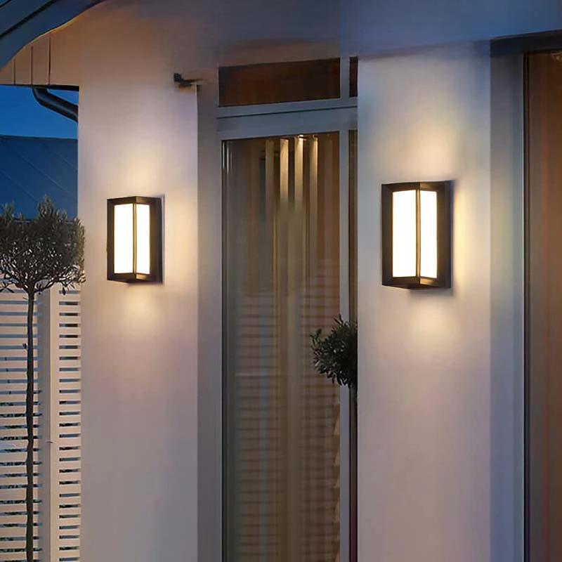 Luz de pared exterior moderna LED impermeable