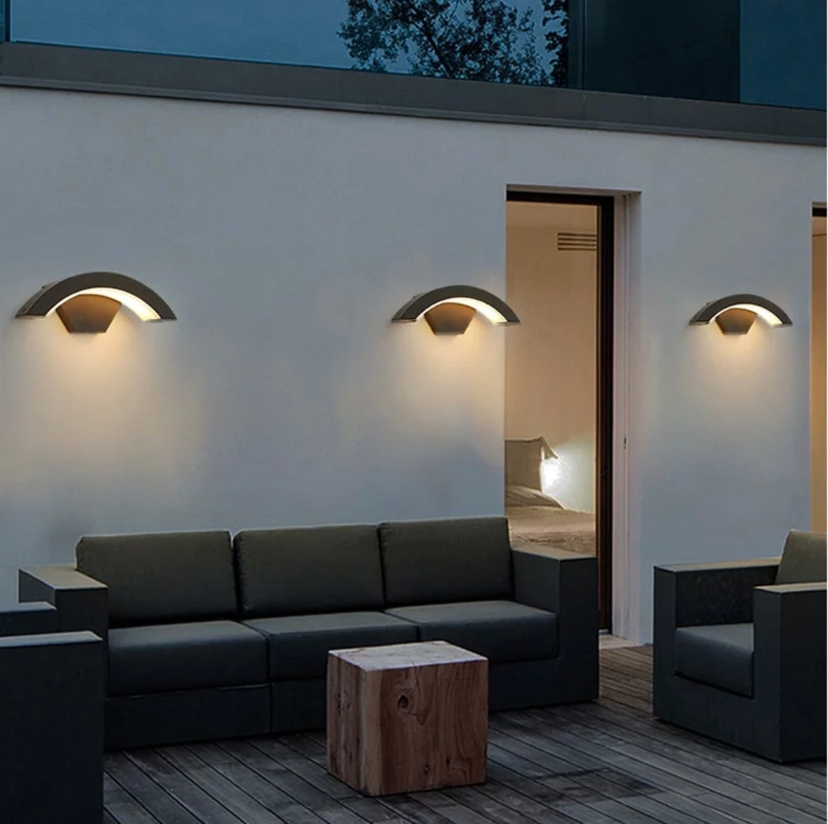 Luz de pared LED inteligente para exteriores