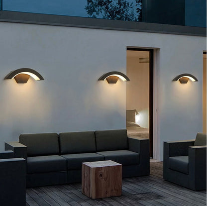 Luz de pared LED inteligente para exteriores