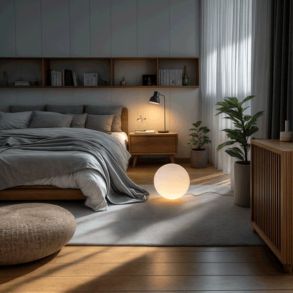 Luz de Jardín Esférica Moderna de LED