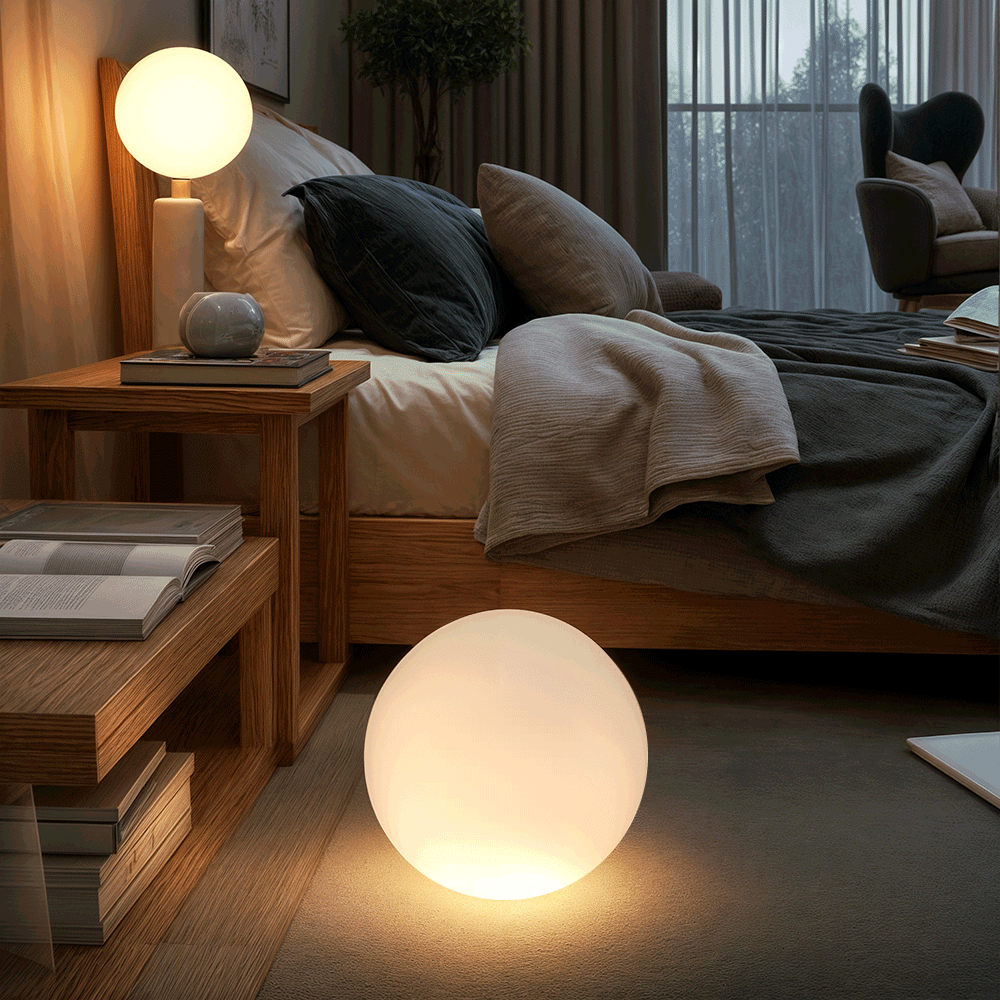 Luz de Jardín Esférica Moderna de LED