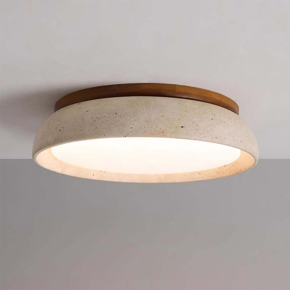 Lámpara de techo LED moderna de travertino