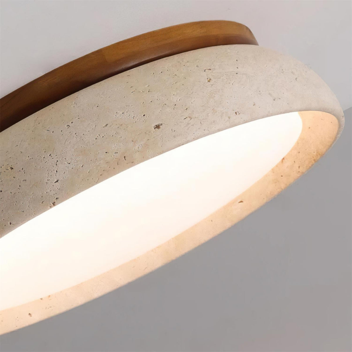 Lámpara de techo LED moderna de travertino