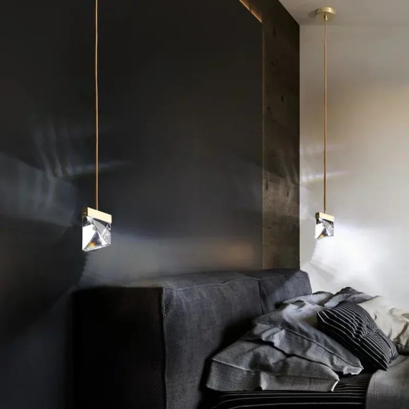 Lámpara colgante de cristal lujosa