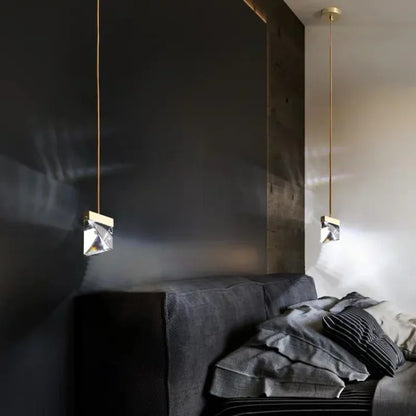 Lámpara colgante de cristal lujosa