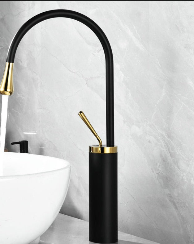 Grifo elegante para lavabo – Diseño moderno y artesanía de alta calidad