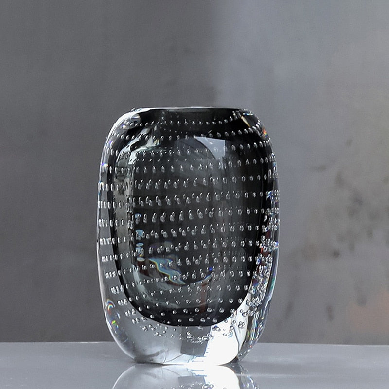 Jarrón de Vidrio Elegante – Arte y Artesanía Atemporales