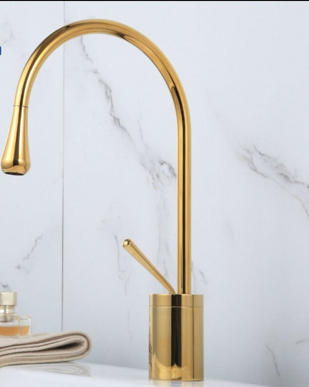 Grifo elegante para lavabo – Diseño moderno y artesanía de alta calidad