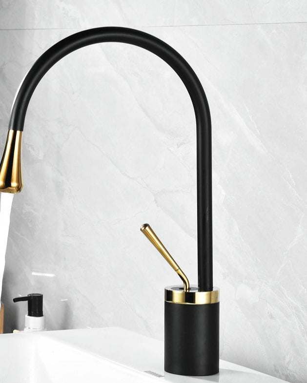 Grifo elegante para lavabo – Diseño moderno y artesanía de alta calidad