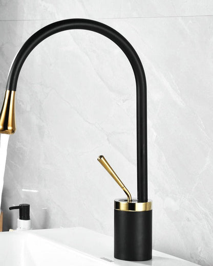 Grifo elegante para lavabo – Diseño moderno y artesanía de alta calidad