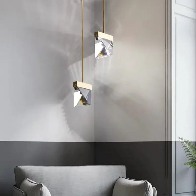 Lámpara colgante de cristal lujosa