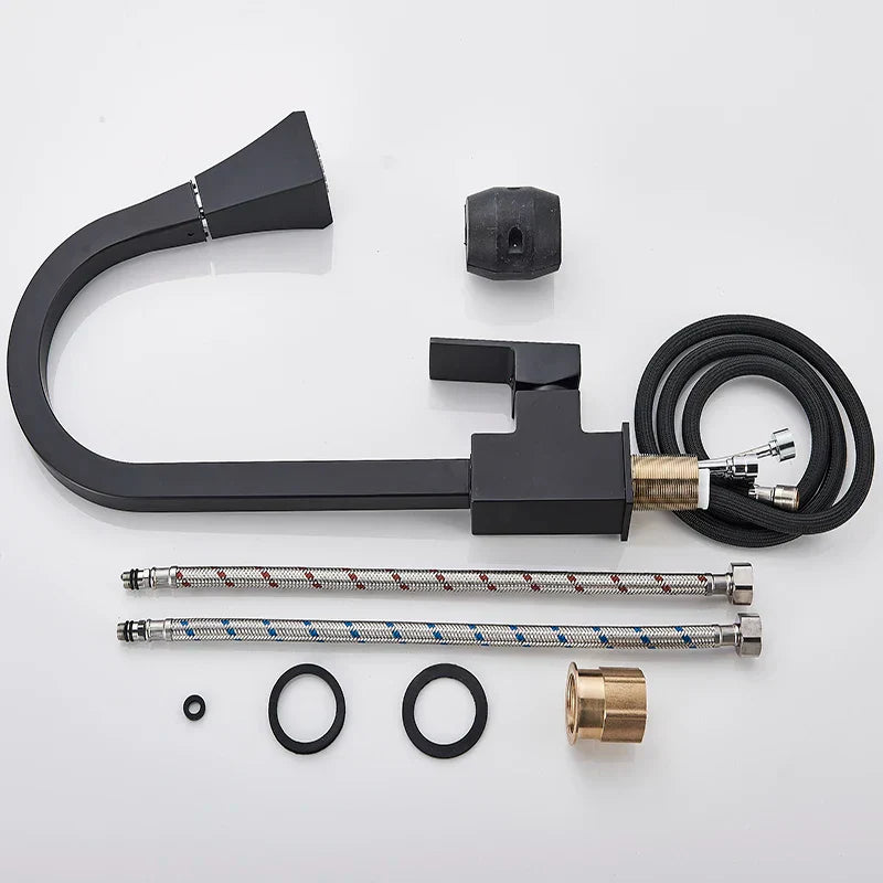 Grifo de cocina moderno retráctil