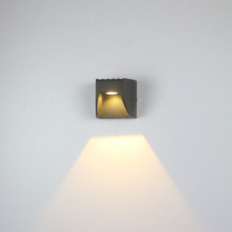 Luz de pared exterior arquitectónica con iluminación hacia arriba y hacia abajo