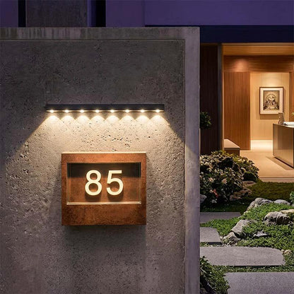 Lámpara de pared exterior inalámbrica / Luz de señal LED solar