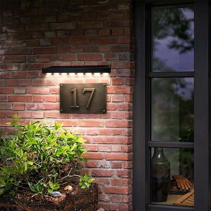 Lámpara de pared exterior inalámbrica / Luz de señal LED solar