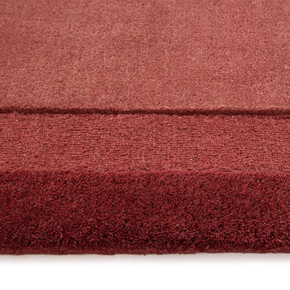 Alfombra de lana moderna con borde Marvella