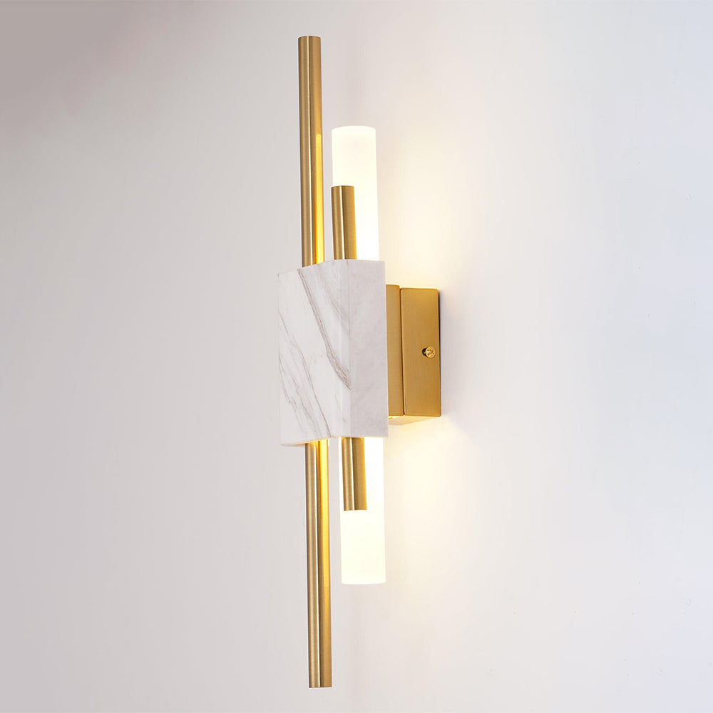 Luz de Pared con Acento de Mármol y LED