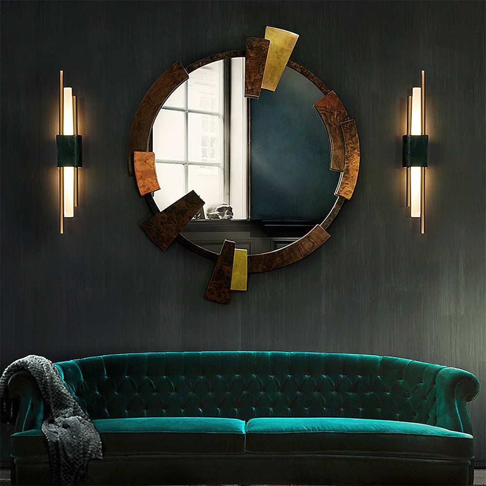 Luz de Pared con Acento de Mármol y LED