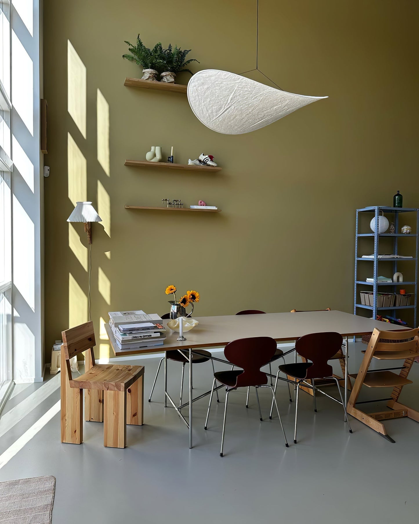 Lámpara colgante moderna con diodo emisor de luz