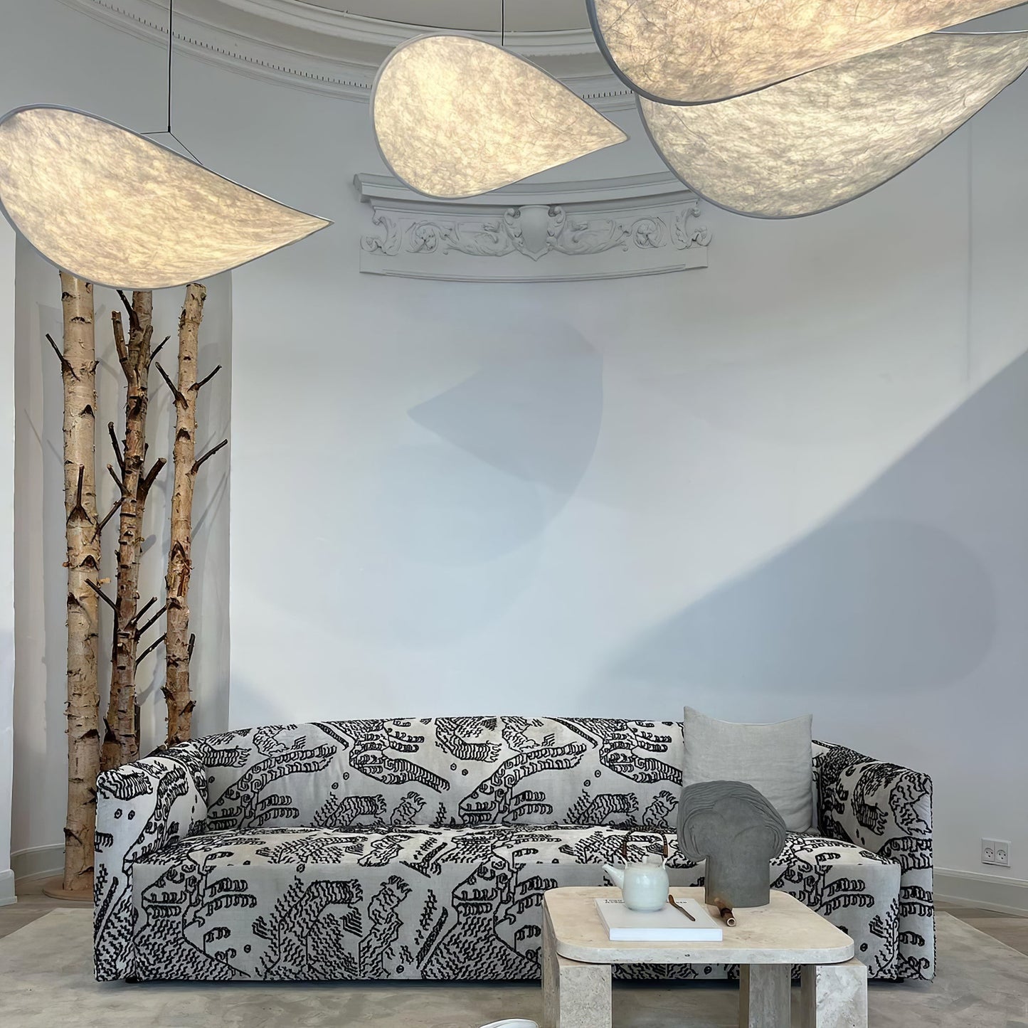 Lámpara colgante moderna con diodo emisor de luz