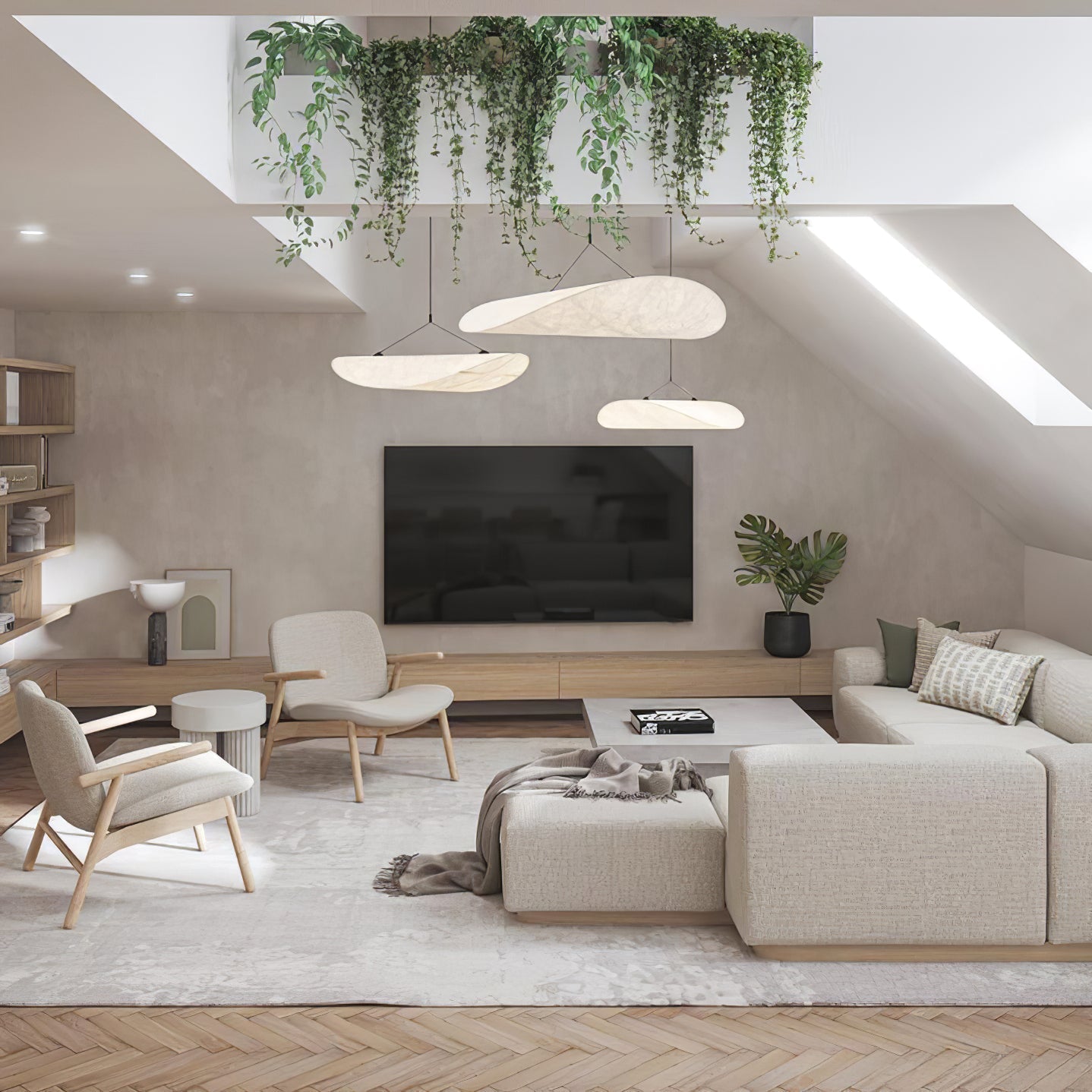 Lámpara colgante moderna con diodo emisor de luz