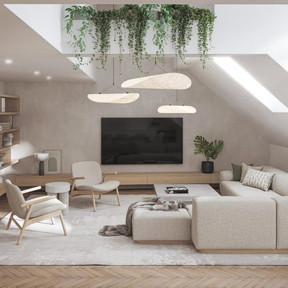 Lámpara colgante moderna con diodo emisor de luz