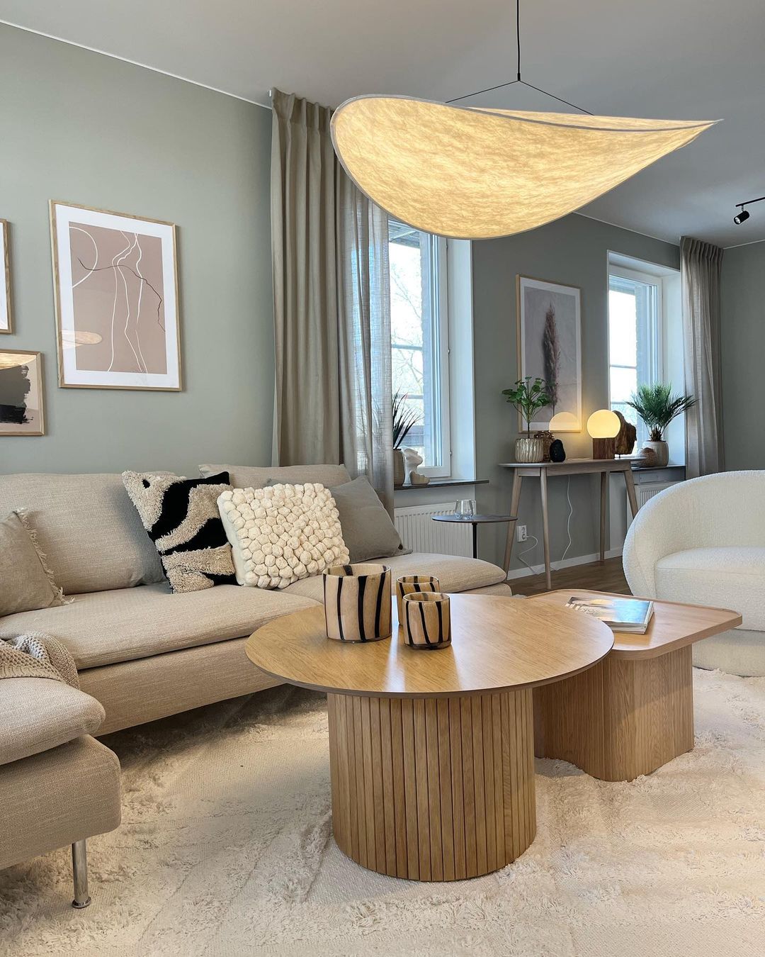 Lámpara colgante moderna con diodo emisor de luz