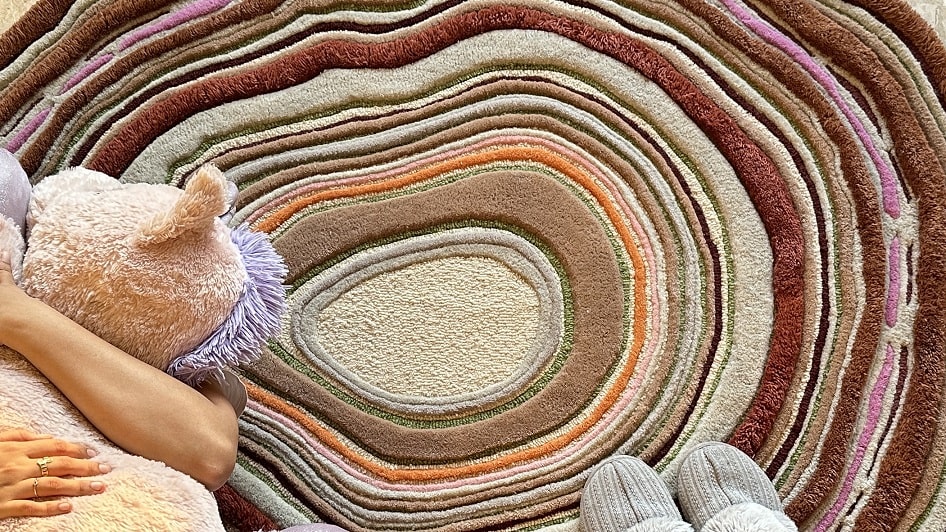 Alfombra texturizada de lana de Nueva Zelanda