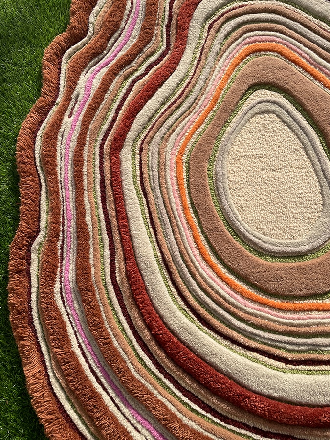 Alfombra texturizada de lana de Nueva Zelanda