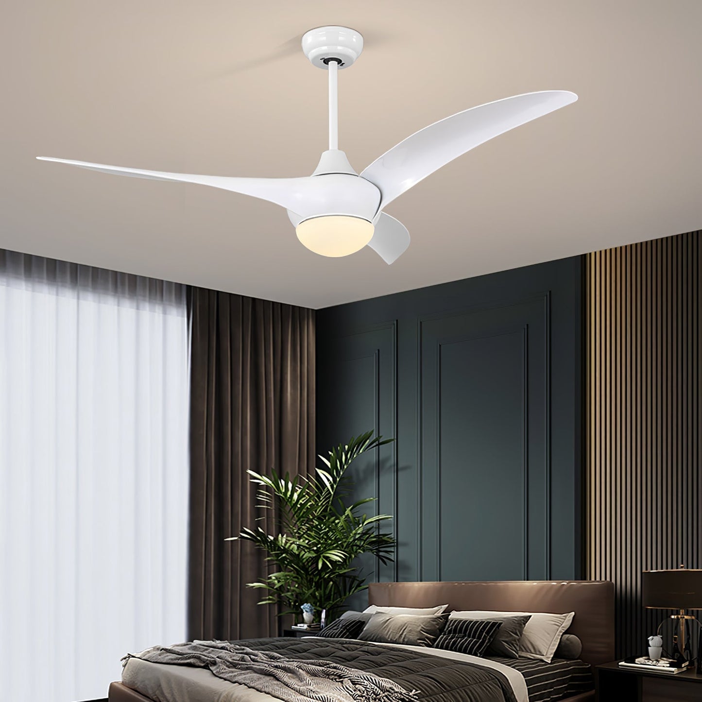 Luz de ventilador de techo LED tradicional