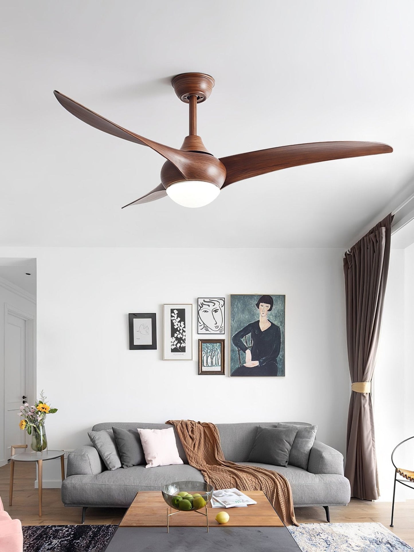 Luz de ventilador de techo LED tradicional