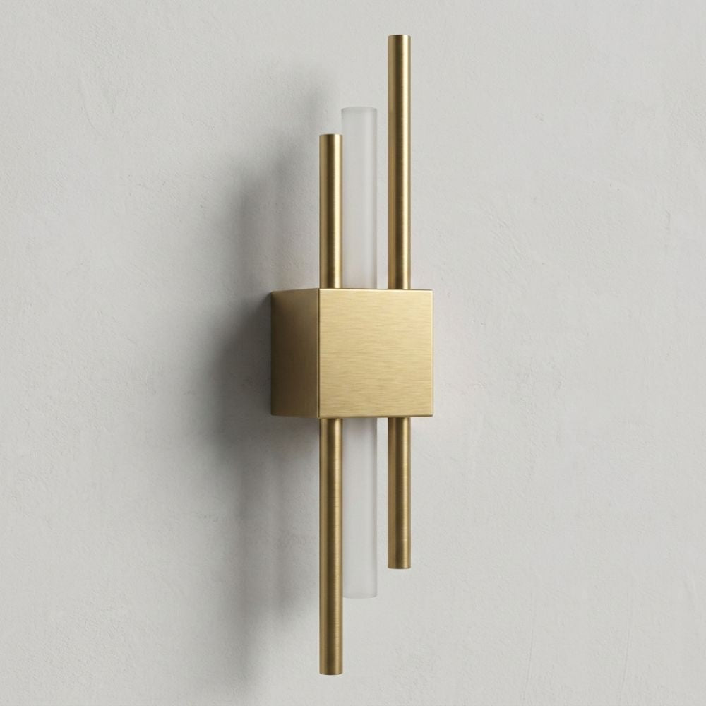 Aplique de pared vertical moderno con luz LED