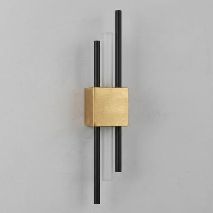 Aplique de pared vertical moderno con luz LED
