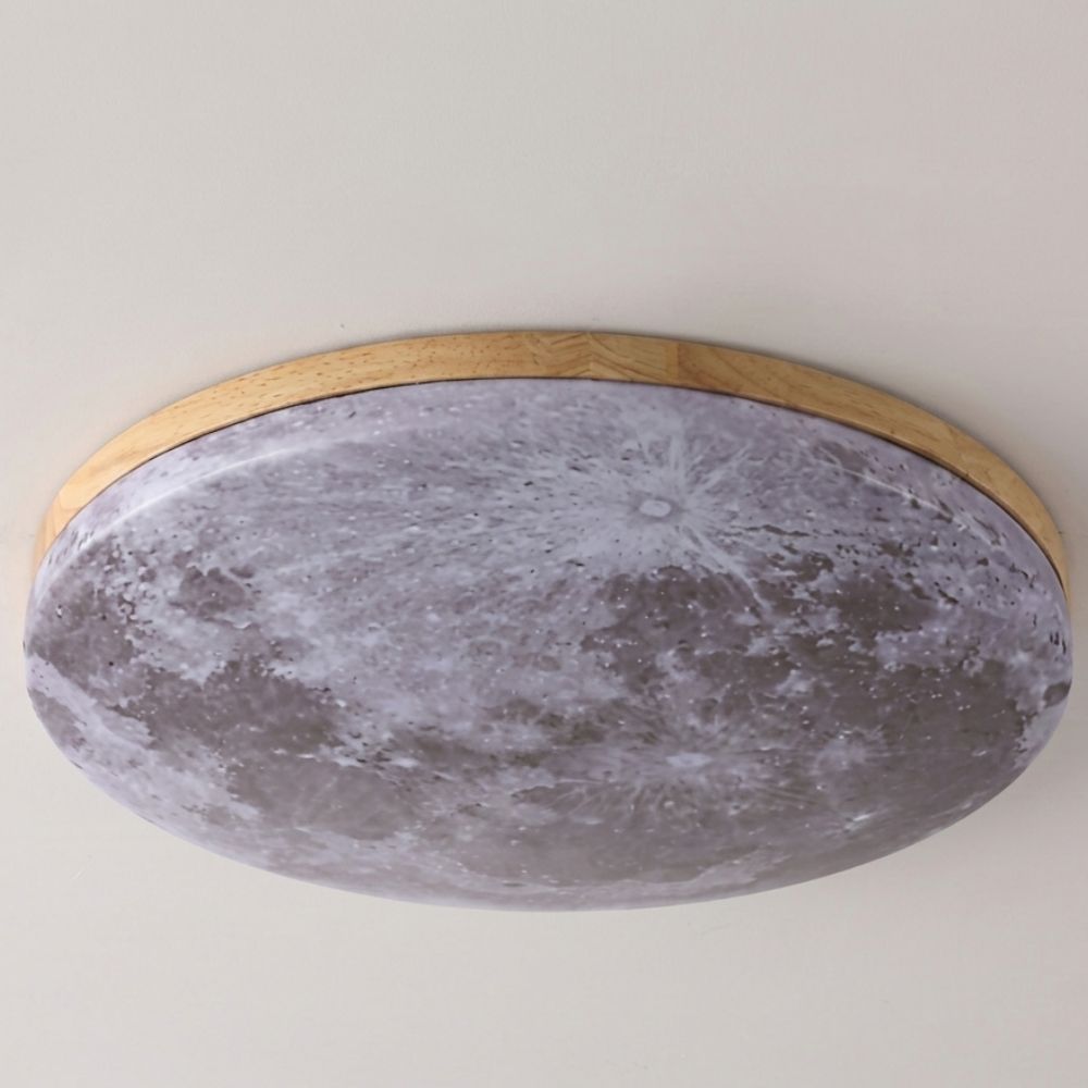 Lámpara de techo Art Decó inspirada en la luna