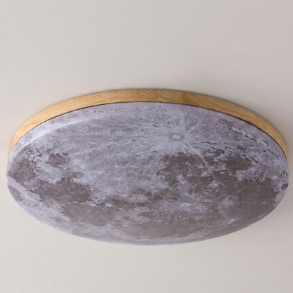 Lámpara de techo Art Decó inspirada en la luna