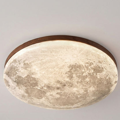 Lámpara de techo Art Decó inspirada en la luna