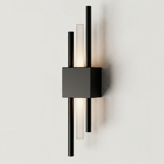 Aplique de pared vertical moderno con luz LED