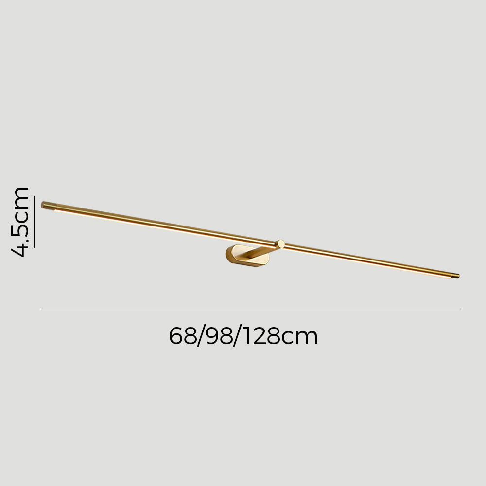 Luz de pared delgada con espejo y diodos emisores de luz