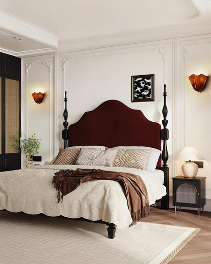 Lámpara de pared de vidrio en forma de pétalo