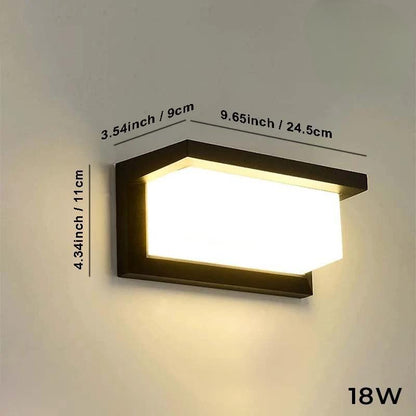 Luz de pared exterior moderna LED impermeable